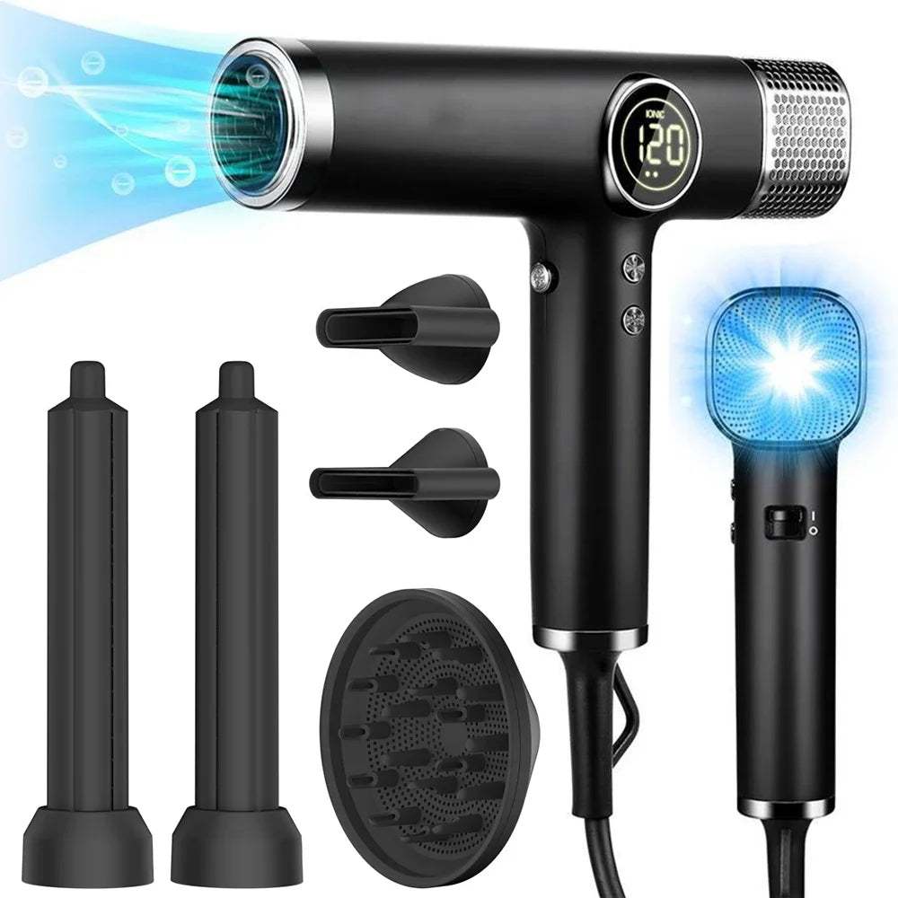 Professional 5 in 1 Hair Dryer Brushless Ionic Styler 1800W