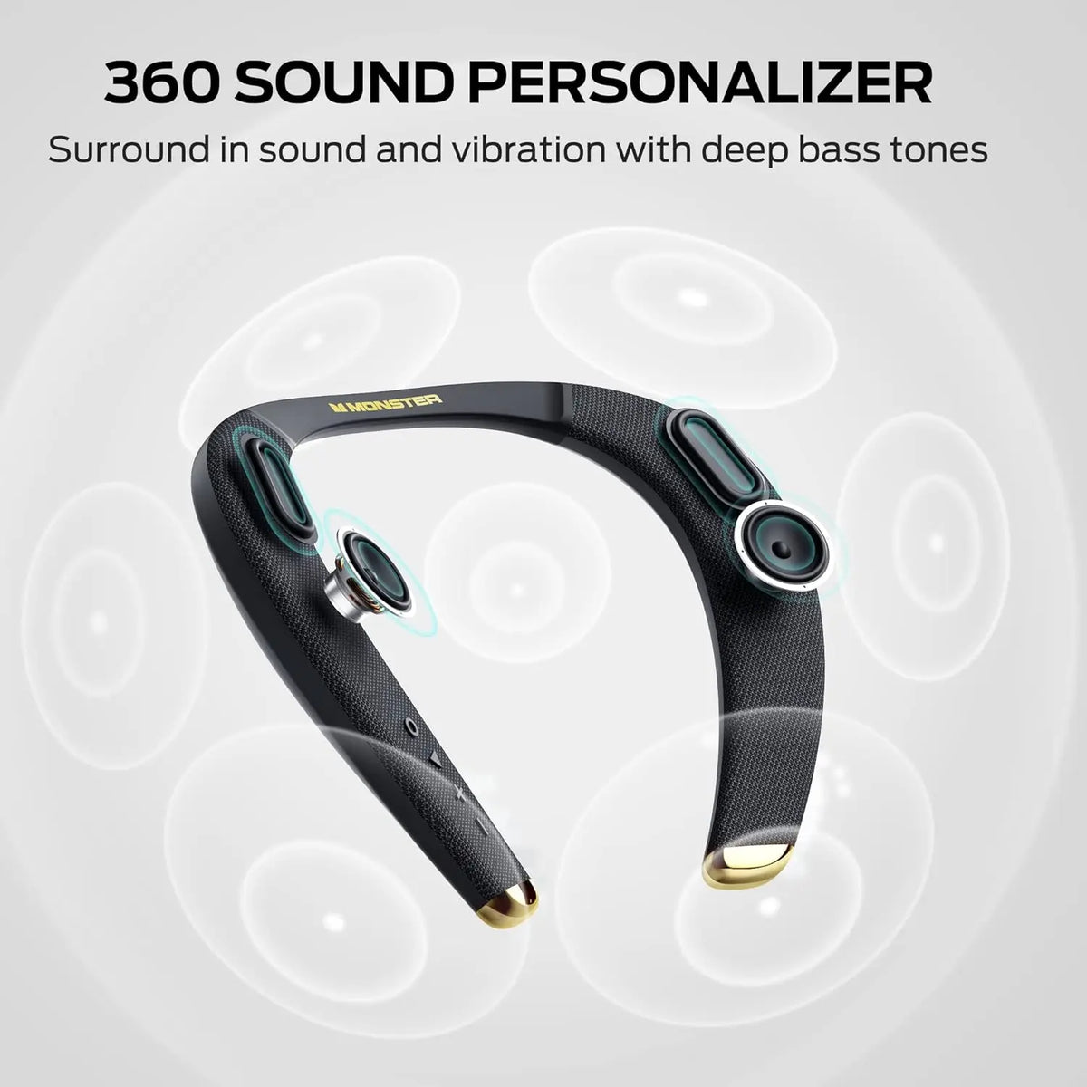 Bluetooth Neckband Speaker with Hi-Res Audio & Mic