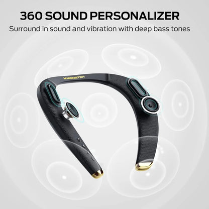 Bluetooth Neckband Speaker with Hi-Res Audio & Mic
