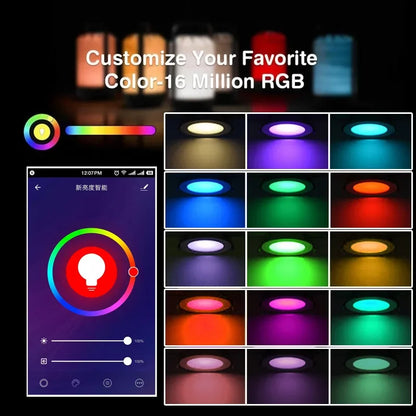 WiFi RGB 9W Downlights 95-108mm 5 Pack