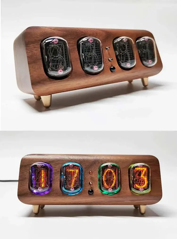 Retro Nixie Tube Digital Clock Bluetooth Smart Display