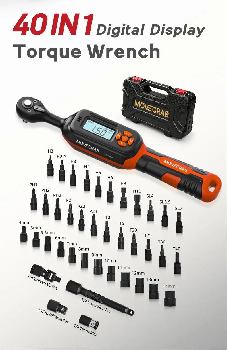 Professional Bicycle Torque Wrench Set 40 Piece