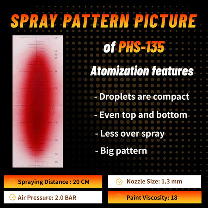 HVLP Paint Spray Gun 1.8mm Nozzle for Smooth Finish