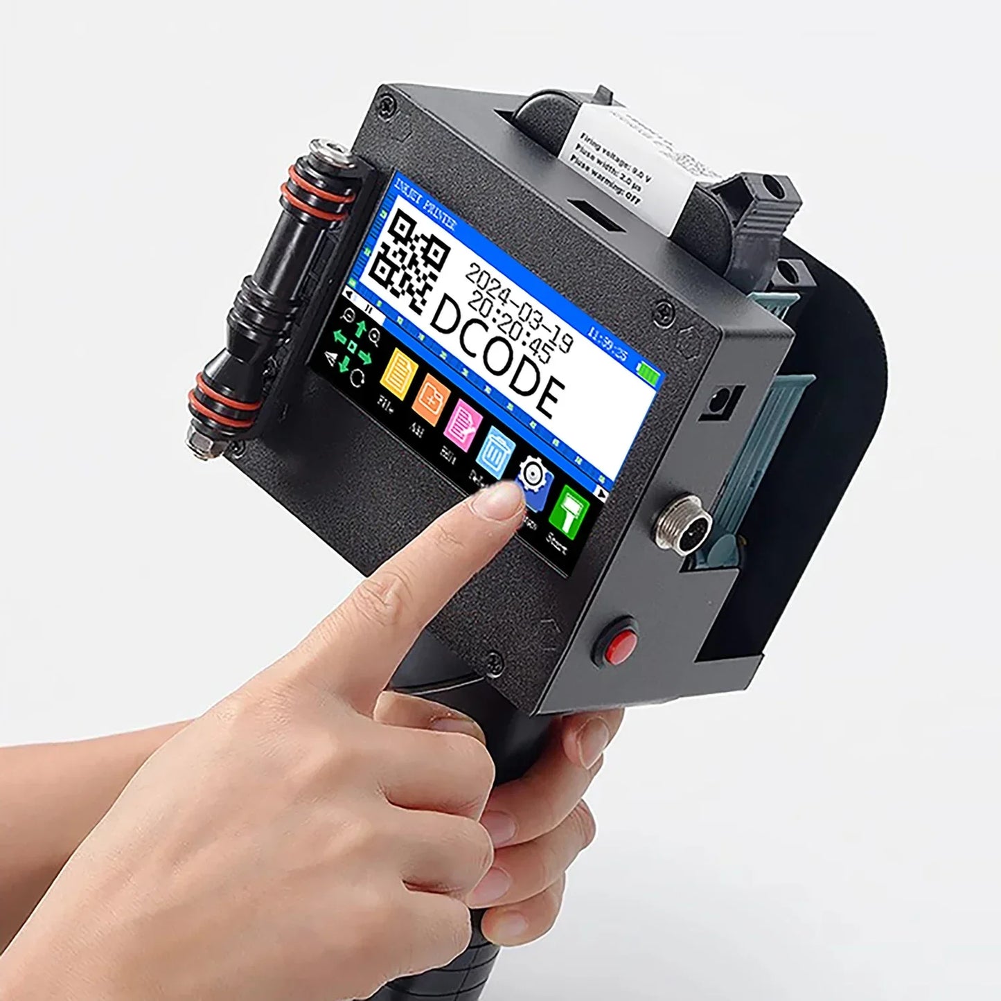 Portable Handheld Thermal Inkjet Printer with 2 Inks