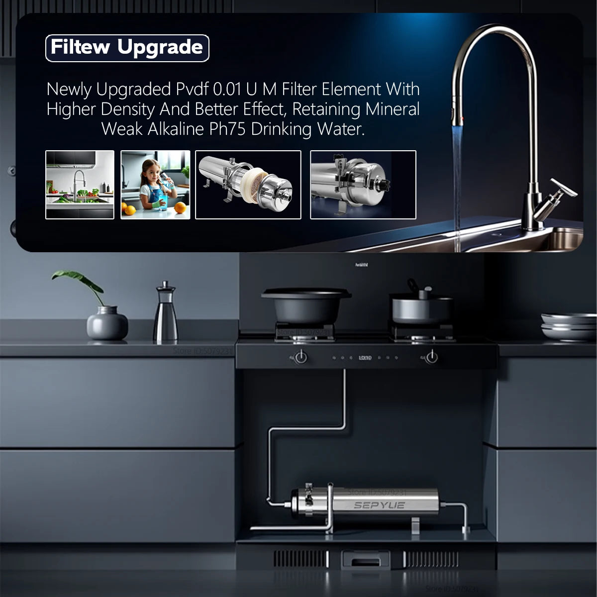 High Capacity 5000L UF Water Purifier Whole House System