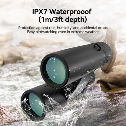 8x32 Waterproof Binoculars Wide View Bak4 Prism