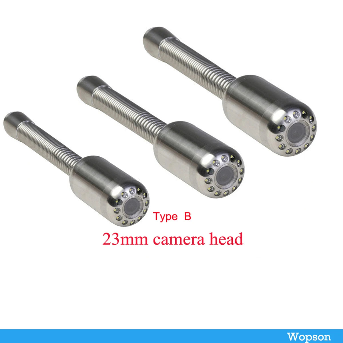 23mm Pipe Inspection Camera Head with 12 LED Lights