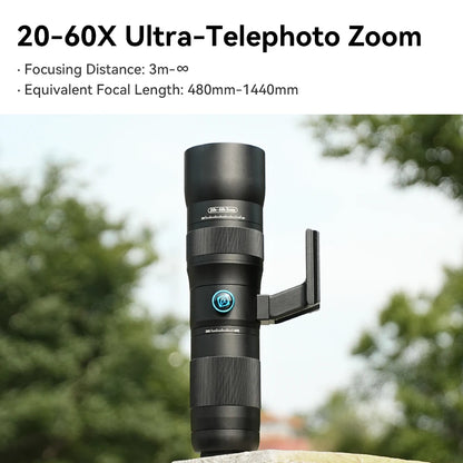 High-Power 20-60x Mobile Telescope Lens