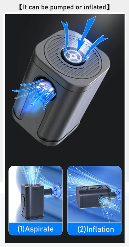 Water Resistant 17" Laptop Backpack with Built In Vacuum Pump