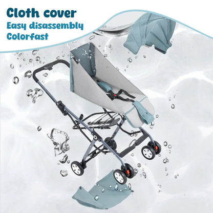 Lightweight Foldable Baby Stroller with Mosquito Net