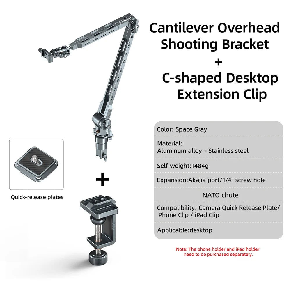 Flexible Magic Arm Camera Mount with C-Clamp
