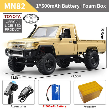 4WD Remote Control Pickup Truck 1:12 Scale with LEDs