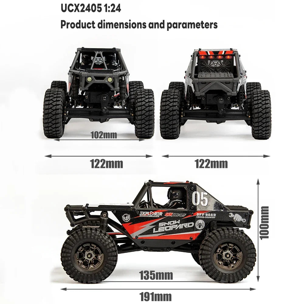 Portable 1/24 Scale RC Off-Road Rock Crawler