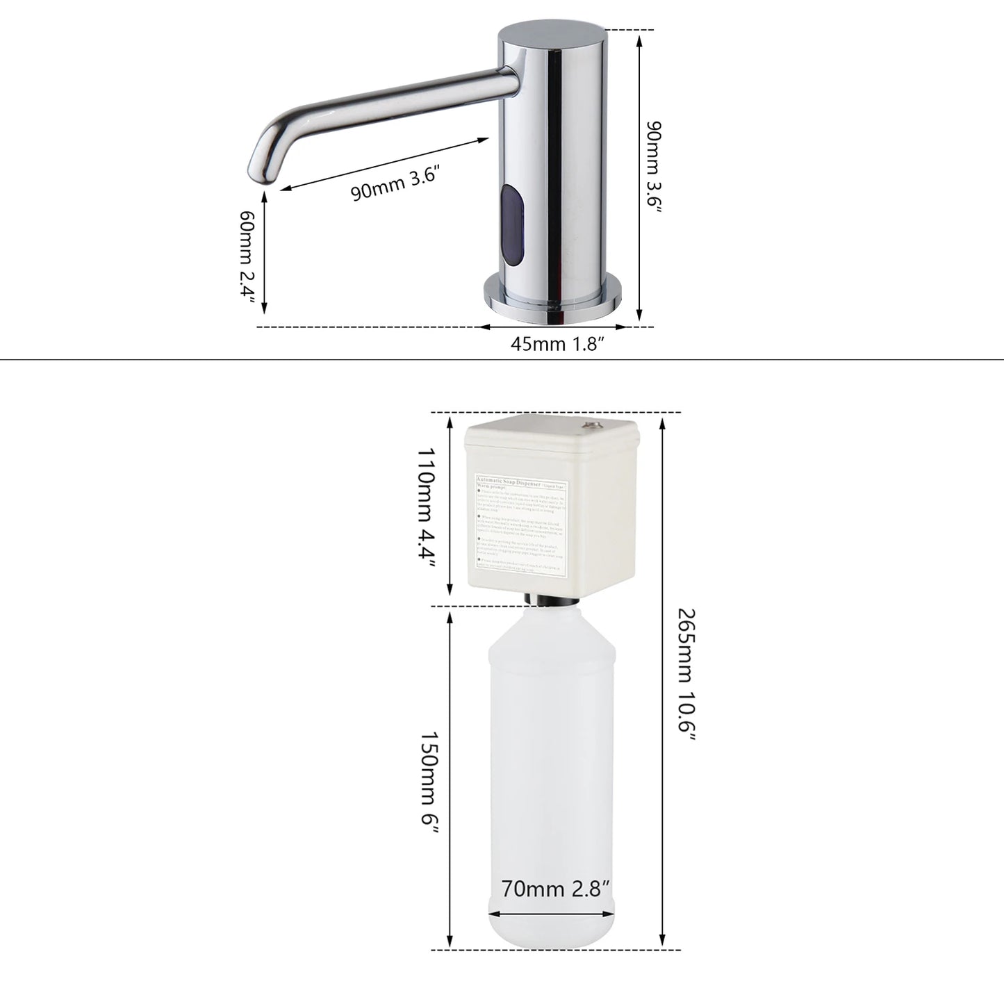 Touchless Soap Dispenser Smart Automatic Kitchen Sanitizer