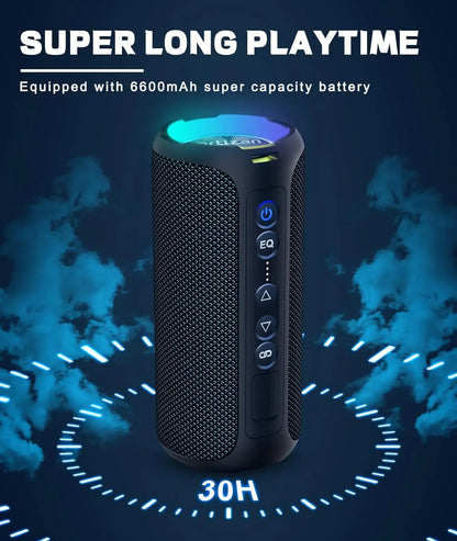40W Portable Bluetooth Speaker 30Hrs IP7 Waterproof 2 Pack