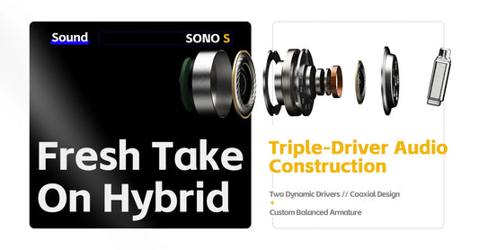 Hybrid Driver In Ear Earphones with Hi-Res Audio