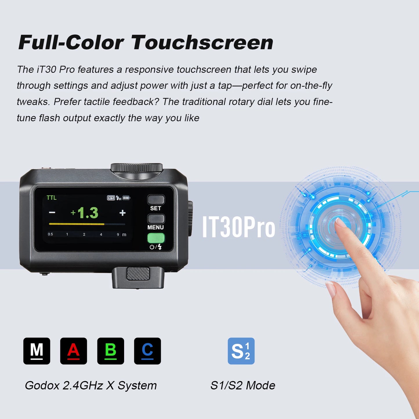 IT30PRO 2.4G Touchscreen Flash for FUJIFILM