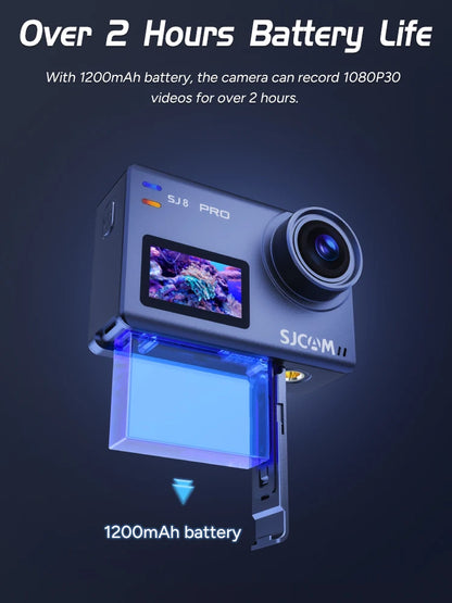 Waterproof 4K Action Camera with Anti-Shake and 5G WiFi