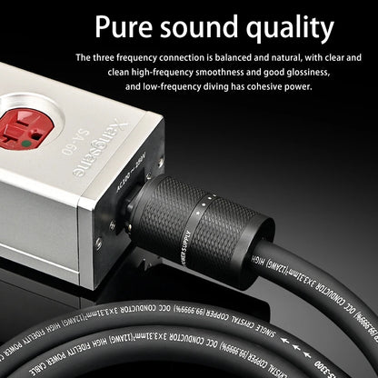 6N OCC Amplifier Power Cable High-Power 1m