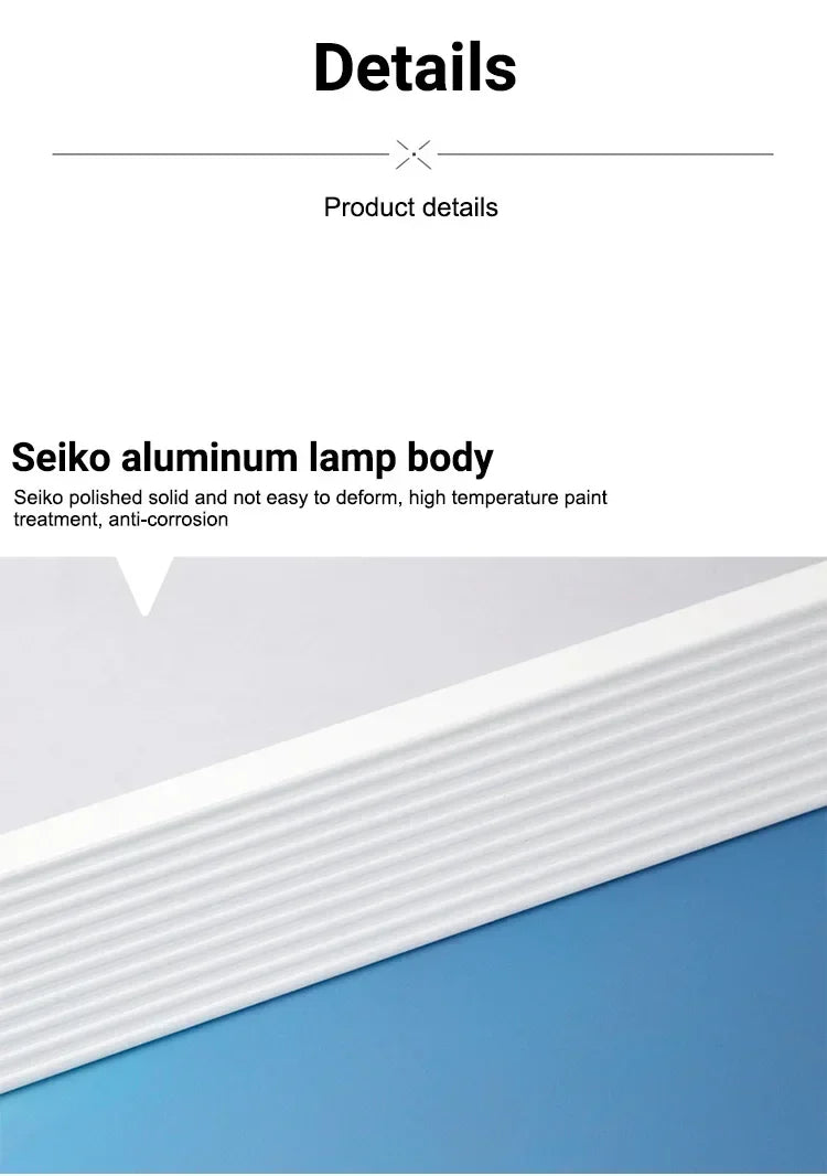 Compact 475mm Smart Light with Adjustable Brightness Modes