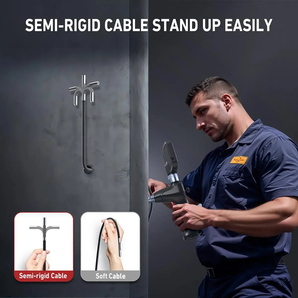 1m Rotating Tip Endoscope for Industrial & DIY Use