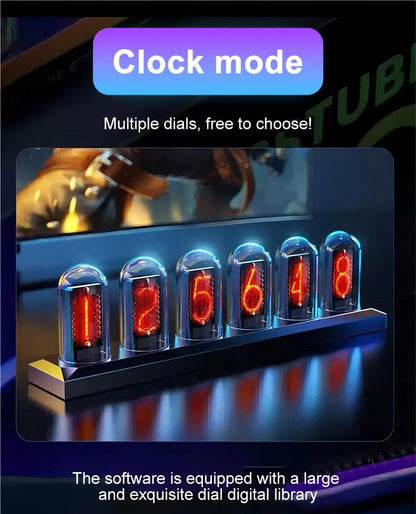 RGB Nixie Tube Clock with IPS Display and App Control
