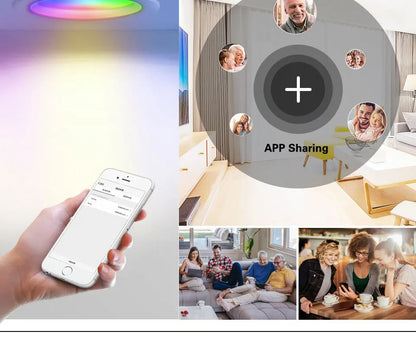 WiFi RGB 12W Downlights 115-135mm 4 Pack