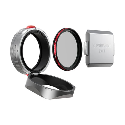 Silver Flip Lens Hood CPL Black Mist X100 Series