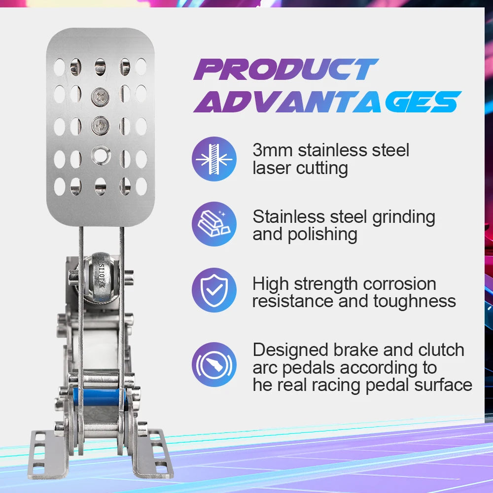 3TB Hydraulic LoadCell Simulator Racing Pedals