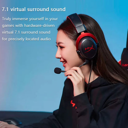 Wired Gaming Headset with USB Sound Card & Mic