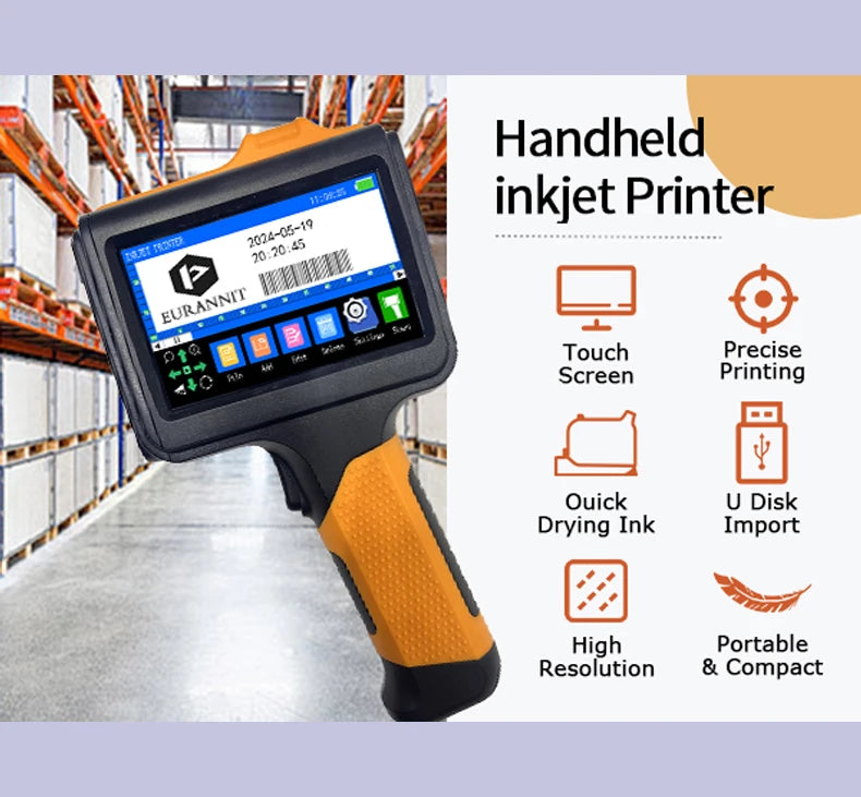 Portable Inkjet Coder for Multi-Language Labels & Dates