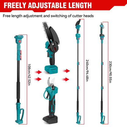 Cordless 18V Telescoping Tree Cutting Pole Saw