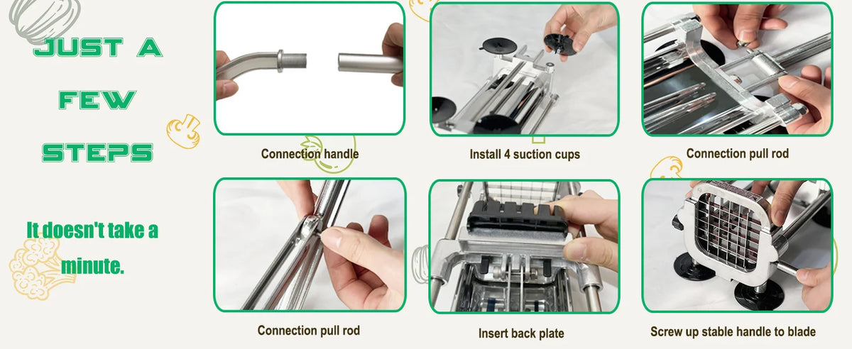 Heavy Duty Stainless Steel French Fry Cutter