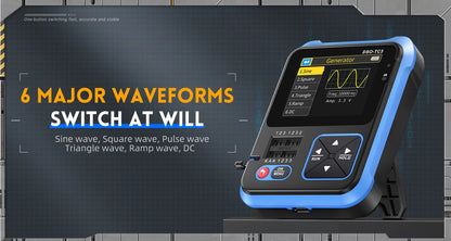 Portable Digital Oscilloscope with Transistor Tester and Signal Source