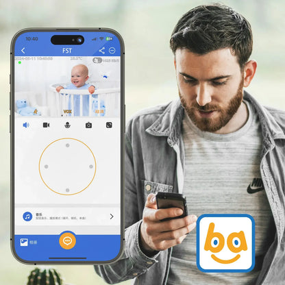 Wireless 720P Baby Monitor with Night Vision & WiFi