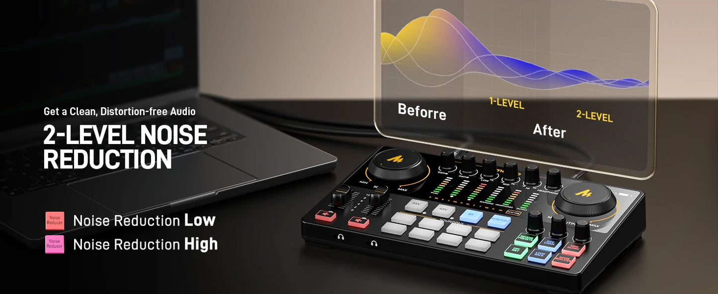 Portable Podcast Mixer Gen2 with Dual XLR and Pro Preamp