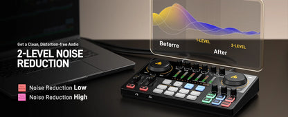 Portable Podcast Mixer Gen2 with Dual XLR and Pro Preamp