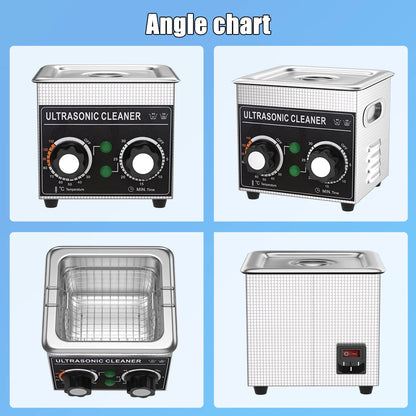 1.3L Ultrasonic Cleaner 120W Heating Timer 40kHz