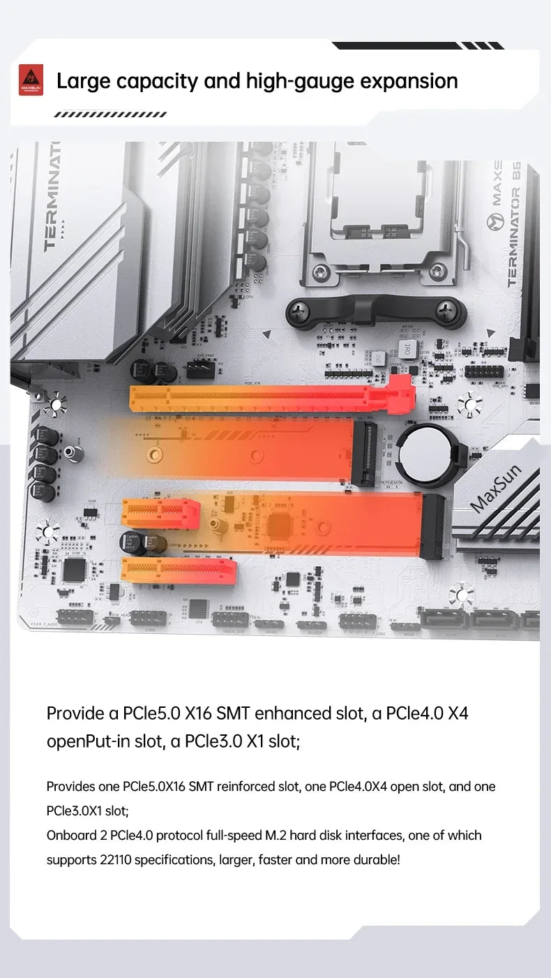 B650M AM5 WiFi DDR5 Motherboard 192GB