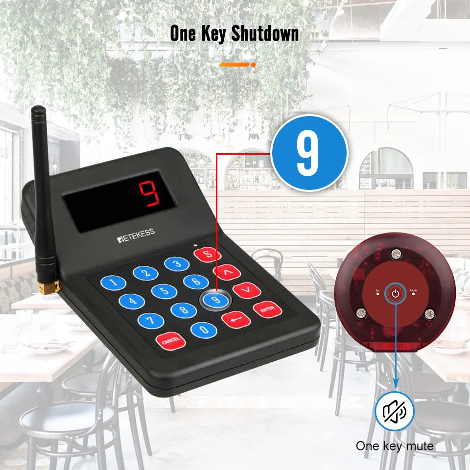 Ten Pager Wireless Calling System for Cafes and Food Trucks