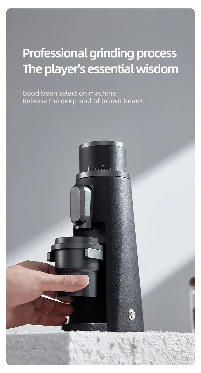 48mm Titanium Burr Coffee Grinder White Ti