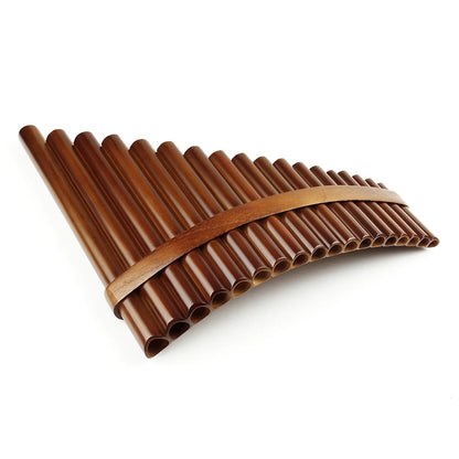 18-Pipe Bamboo Pan Flute F Key Traditional Musical Instrument