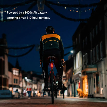 Rear Bike Light with Camera and Long Lasting 3400mAh Battery