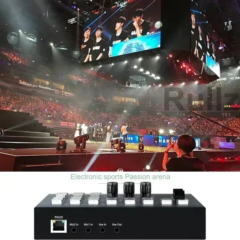 4-Channel HDMI Video Mixer Switcher with 1080p Live Streaming