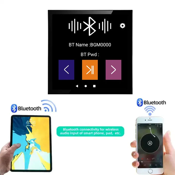 2 Inch Android 10 Touch Wall Amplifier WiFi Bluetooth