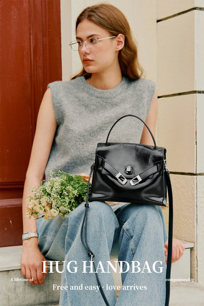 Black Large Capacity Shoulder Tote