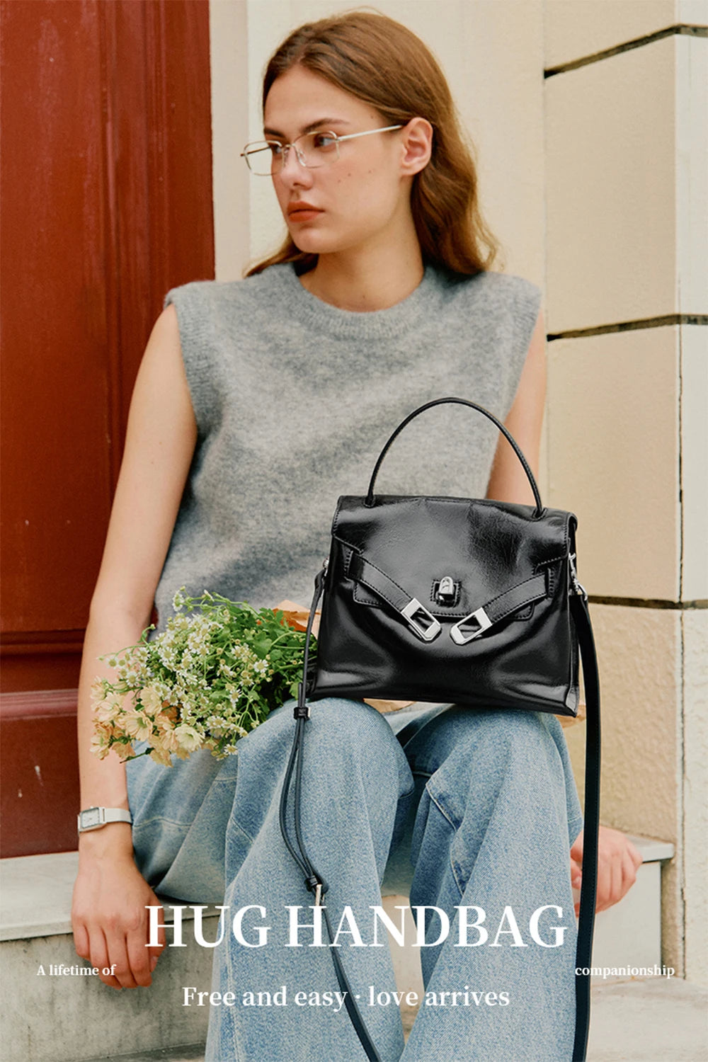 Suede Brown Fashion Tote Shoulder Bag