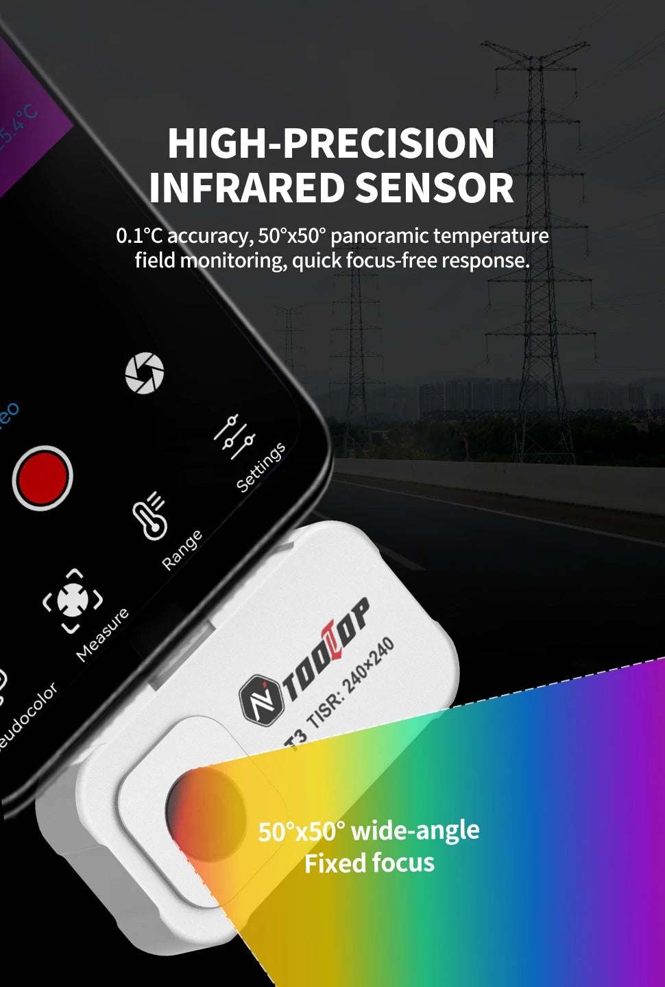 T3 Smartphone Thermal Imager with Macro Lens