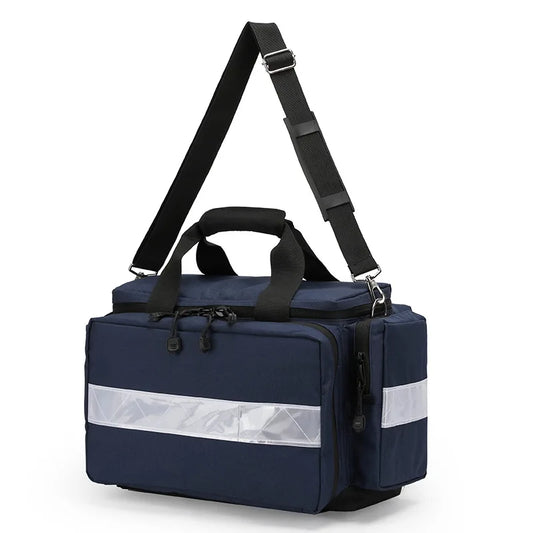 Grey Outdoor Emergency Medical Bag Multi Pocket Rescue Backpack