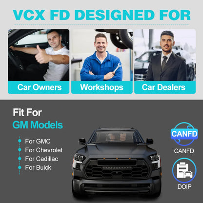 Portable VXDIAG VCX FD GM ECU Coding Scanner